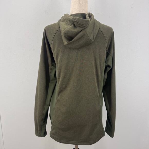 The North Face Women Fullzip Hoodie Green sz L Athletic Sporty Gorpcore Active - Picture 3 of 8